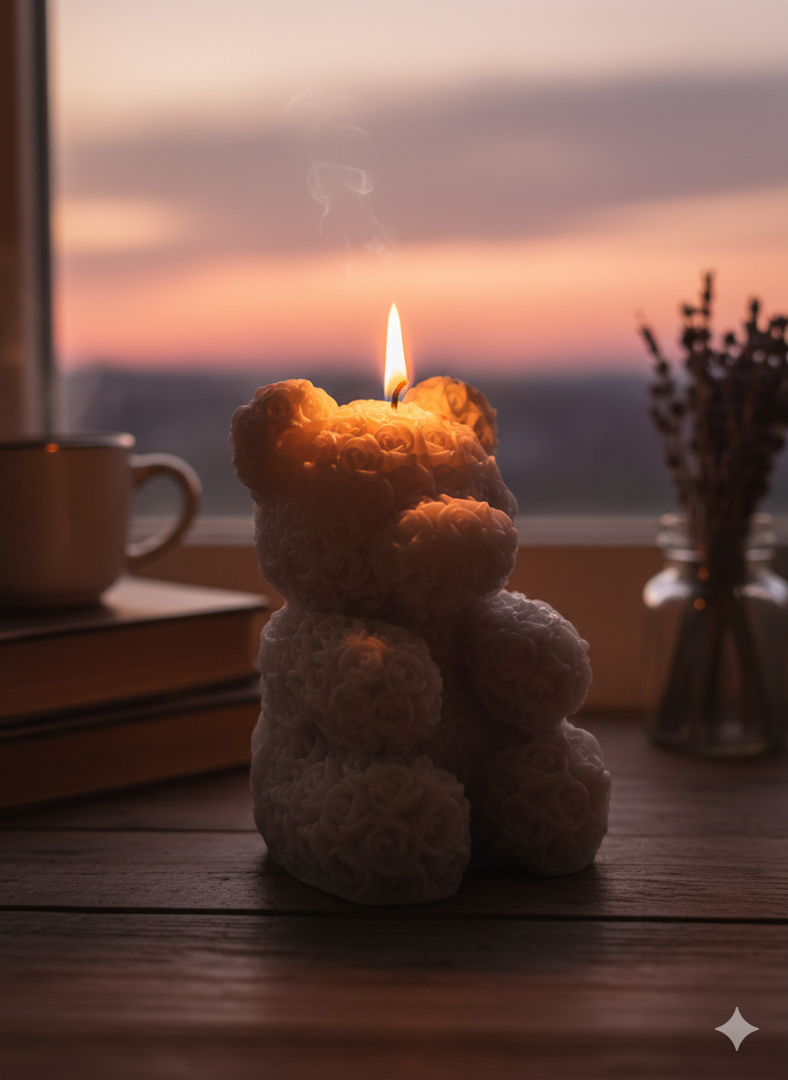 Květinový medvídek